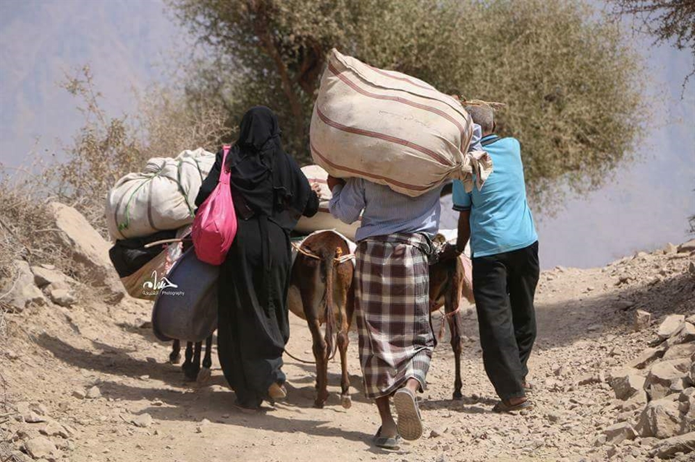 تعز: نزوح عشرات الأسر على وقع معارك بين الجيش والحوثيين في "جبل حبشي"