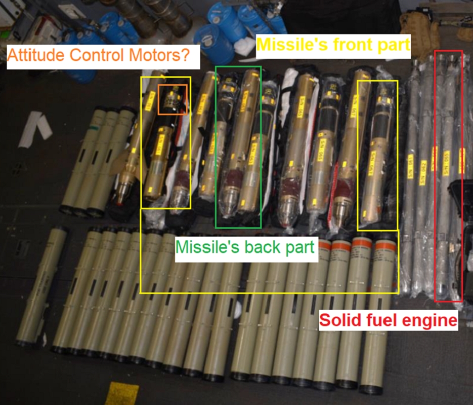 واشنطن تكشف نوعية الأسلحة الإيرانية المصادرة قبل وصولها للحوثيين (صور)