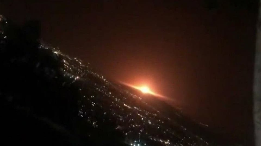 إيران: انفجار ضخم بخزان غاز صناعي قرب وزارة الدفاع بطهران