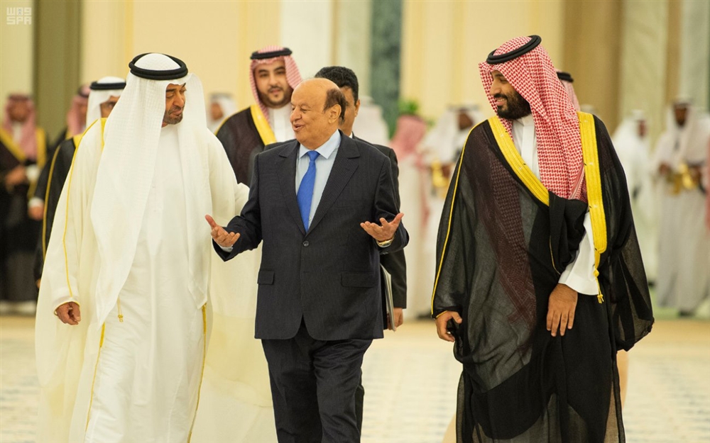 ضغوط إماراتية - سعودية على الرئيس "هادي" للقبول بصيغة معدلة من اتفاق الرياض