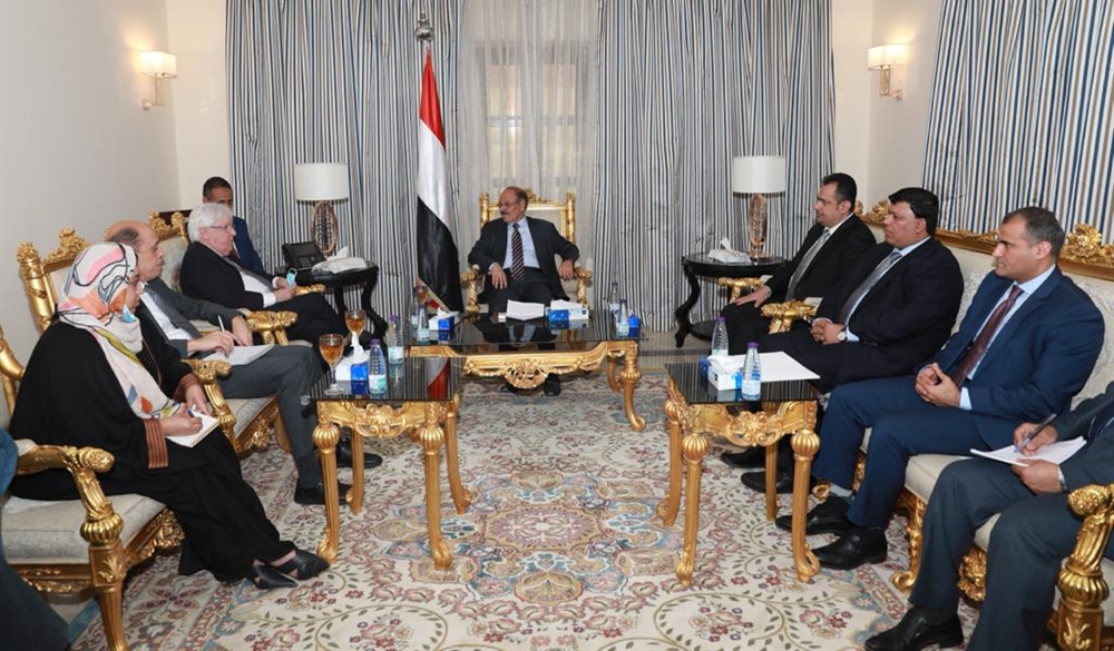 نائب الرئيس يطالب غريفيث إبلاغ مجلس الأمن بتعنت الحوثيين حول خزان صافر
