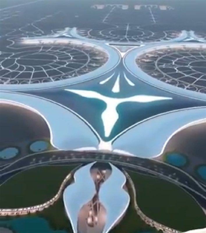 ( شاهد).. طالب يمني يقدم تصميما مذهلا لمطار ذمار الدولي يضاهي أفخم مطارات العالم