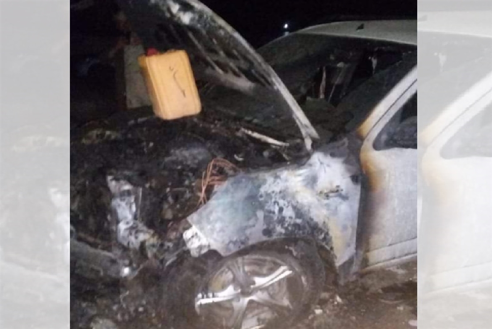 مجهولون يحرقون سيارة أمين سر محكمة شرق تعز