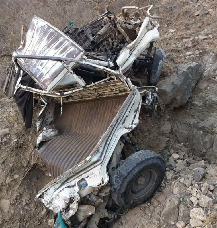 حادث مروع لانقلاب "سيارة" في محافظة ريمة ( صور)