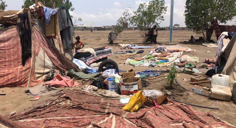 مفوضية اللاجئين: تأثر وجرف مساكن لعائلات نازحة بمأرب جراء الأمطار الغزيرة